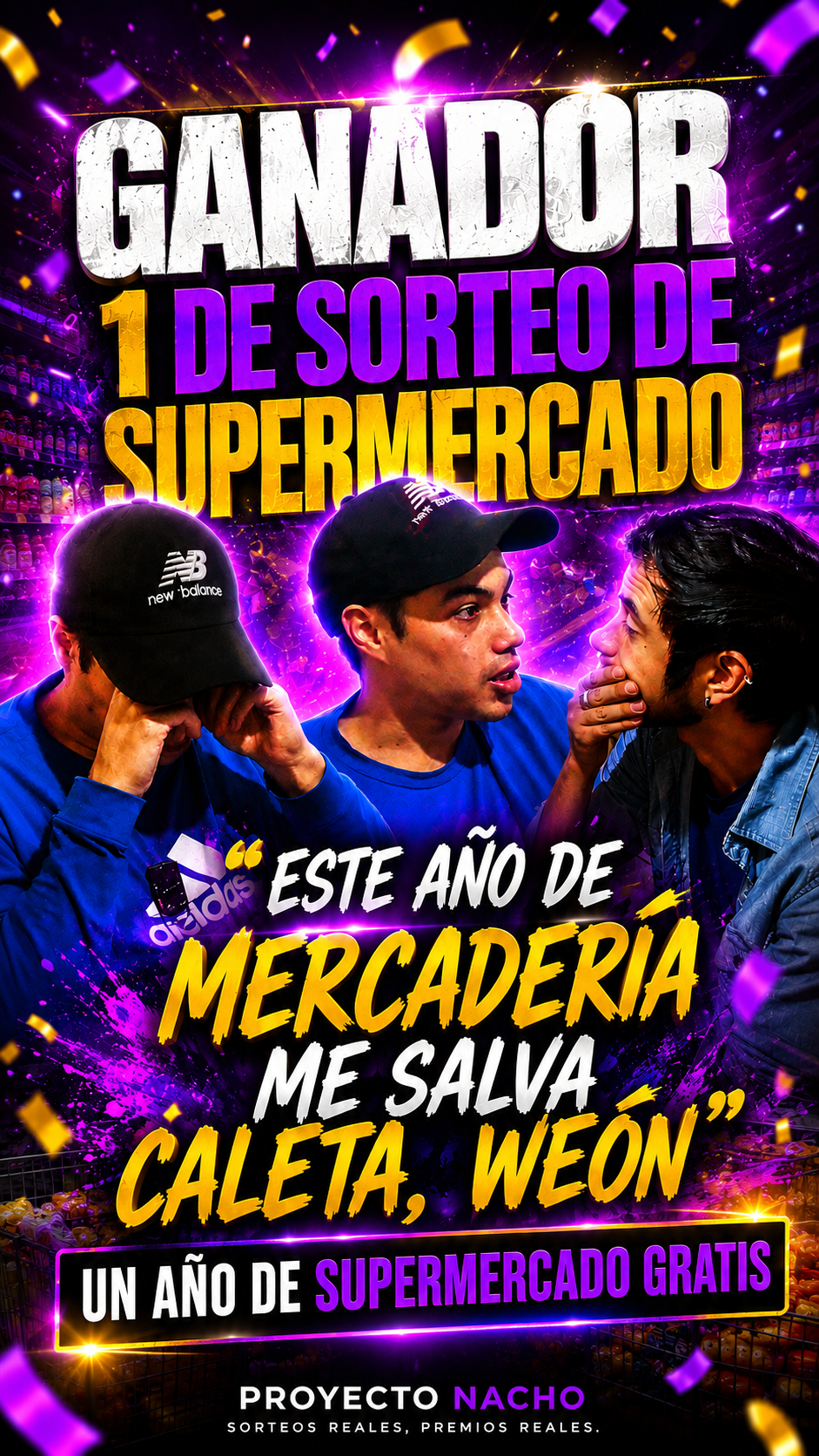 GANADOR 1 AÑO DE MERCADERÍA GRATIS